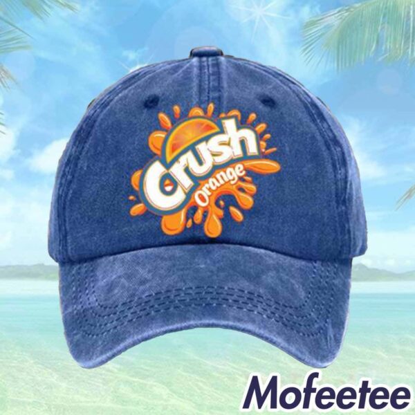 Unisex Crush Orange Printed Hat