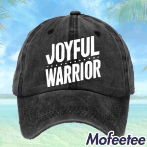 Unisex Distressed Washed Cotton Joyful Warrior Hat 1