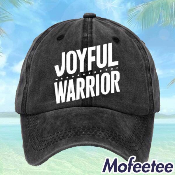 Unisex Distressed Washed Cotton Joyful Warrior Hat