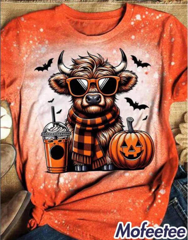 Women’s Fall Pumpkin Halloween Print Shirt