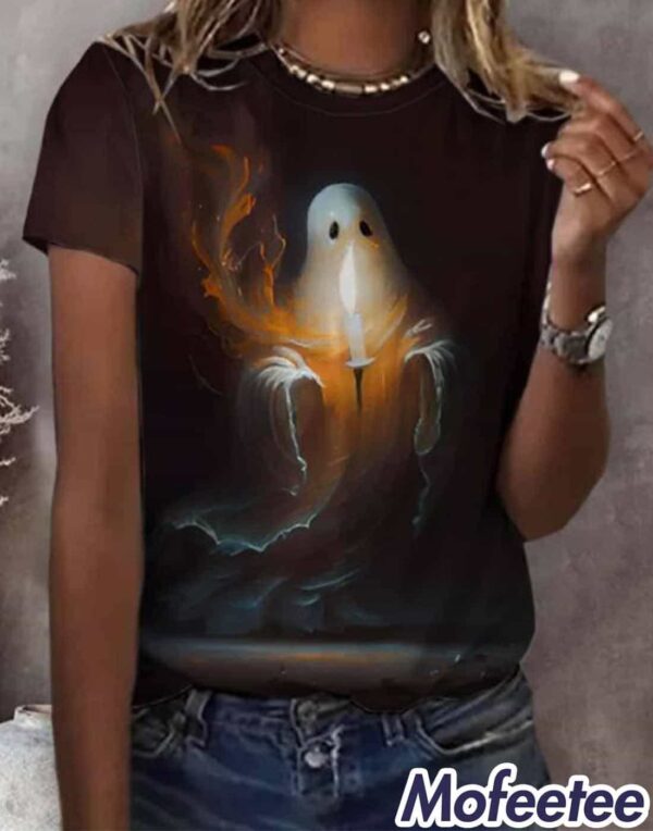 Women’s Ghost In The Candlelight Print T-Shirt