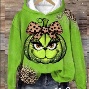 Womens Leopard Coquette Bougie Grnch Hoodie 1