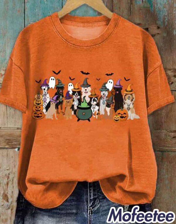 Women’s Puppy Witch Print T-Shirt