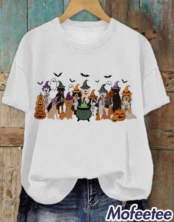 Women’s Puppy Witch Print T-Shirt