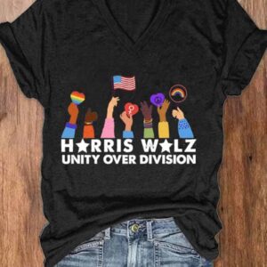 Womens Unity Over Division Print Shirt 1