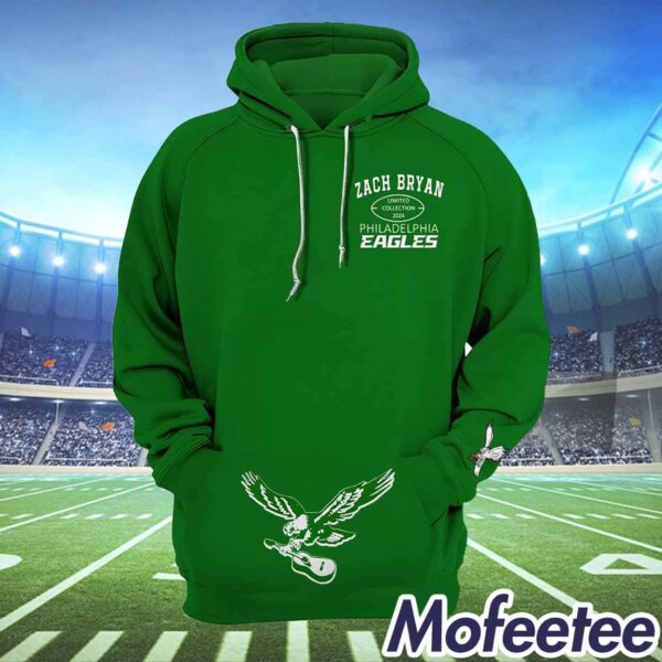 Zach Bryan Eagles 2024 Green Hoodie