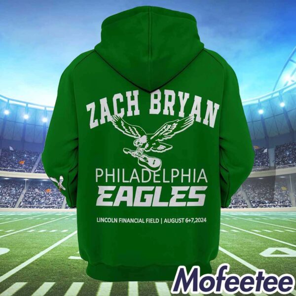 Zach Bryan Eagles 2024 Green Hoodie