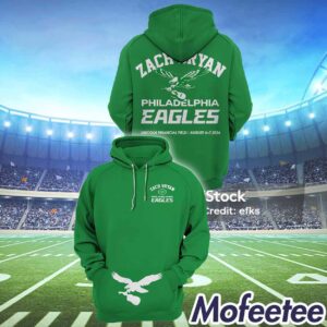 Zach Bryan Eagles Green 2024 Hoodie 1