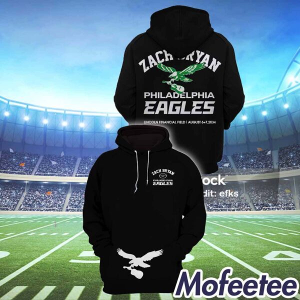 Zach Bryan Eagles Green 2024 Hoodie