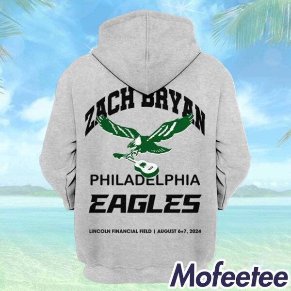 Zach Bryan Eagles Lincoln Financial Field 2024 Hoodie