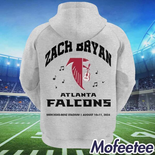 Zach Bryan Falcons Gray 2024 Hoodie